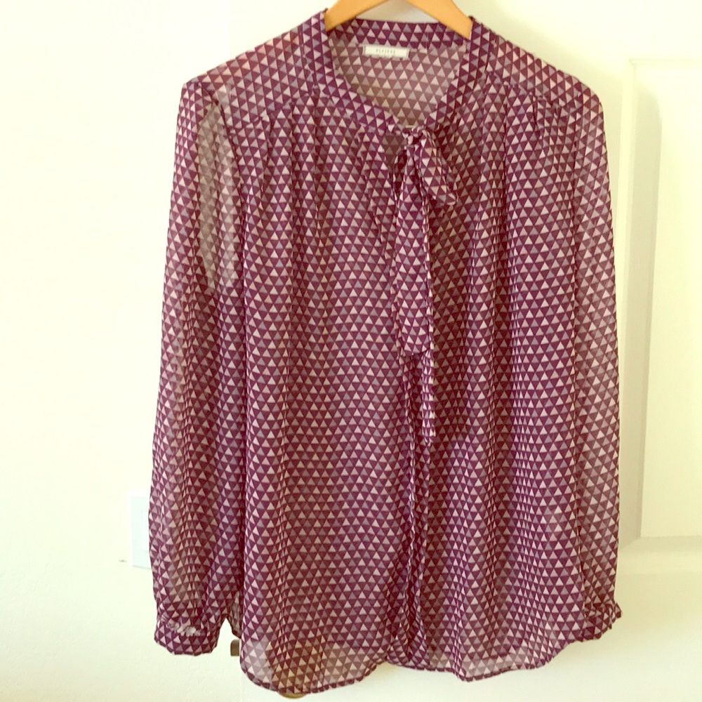 Pleione Tie Front Blouse
